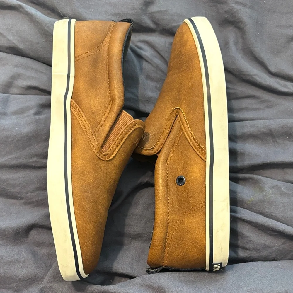 Nautica Boys Tan Slip-On Loafers